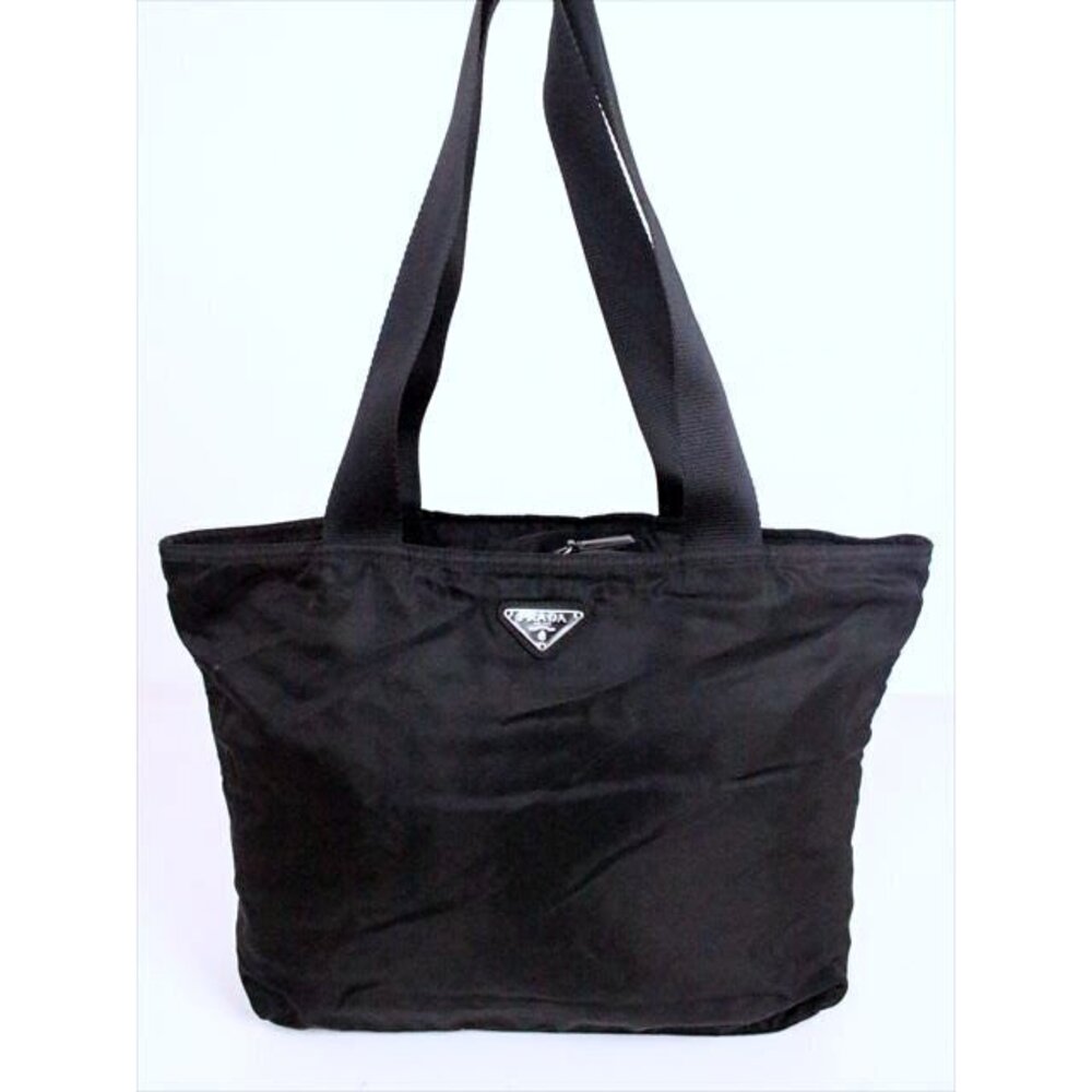 PRADA tote bag bag documents Black